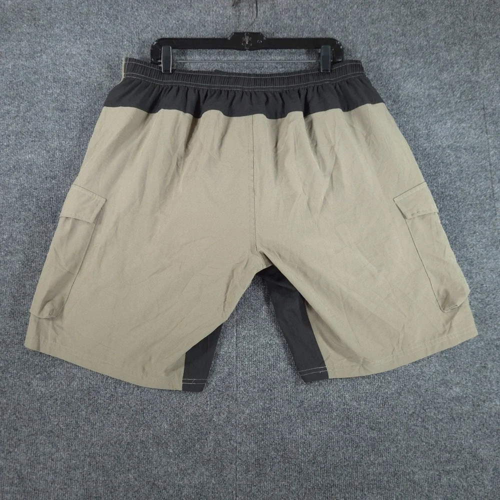 VAYAGER Men's XL Green Padded Cycling MTB Cargo Biking Shorts NEW